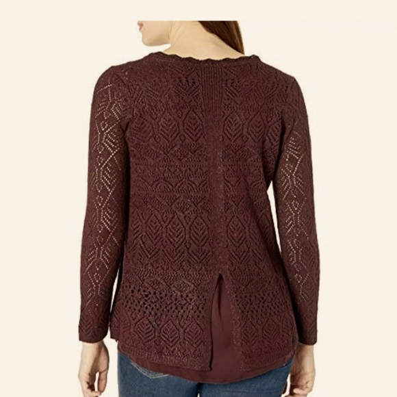 Large Nic+ Zoe v-neck breathable sweater - Picture 2 of 7